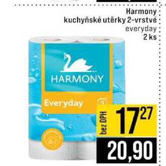 Harmony kuchyňské utěrky 2-vrstvé everyday 2ks
