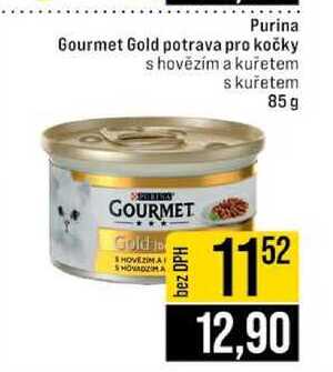 Purina Gourmet Gold potrava pro kočky s hovězím a kuřetem s kuřetem 85g