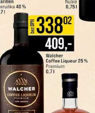 Walcher Coffee Liqueur 25% Premium 0.7l 