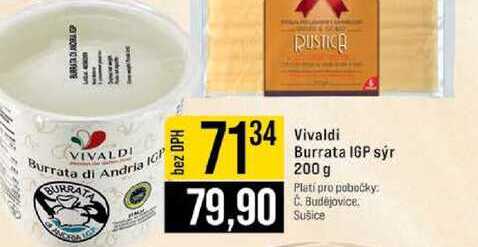 Vivaldi Burrata IGP sýr 200 g