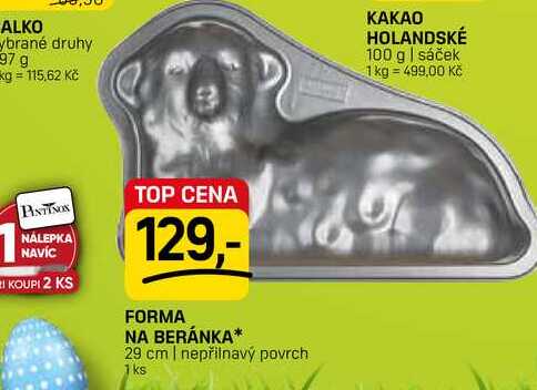FORMA NA BERÁNKA 29 cm | nepřilnavý povrch 1ks