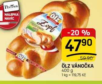 ÖLZ VÁNOČKA 400 g