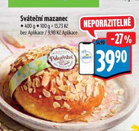 Sváteční mazanec 400 g  