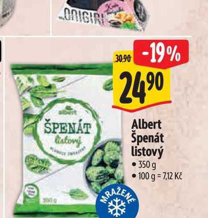   Albert Špenát listový 350 g  
