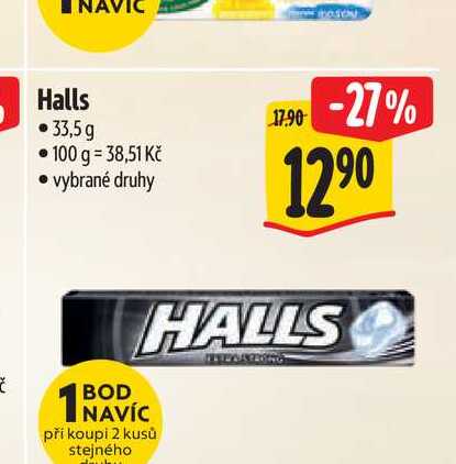 Halls 33,5 g