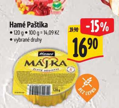 Hamé Paštika 120 g  