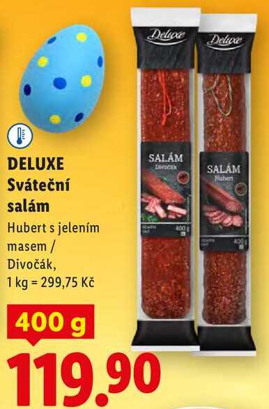 DELUXE Sváteční salám, 400 g