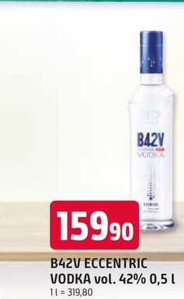 B42V ECCENTRIC VODKA vol. 42% 0,5l