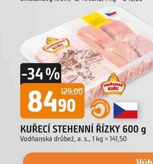 KUŘECÍ STEHENNÍ ŘÍZKY 600 g 