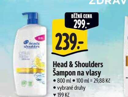  Head & Shoulders Šampon na vlasy 800 ml  