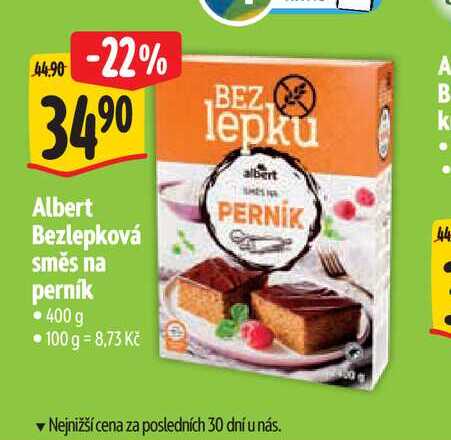  Albert Bezlepková směs na perník 400 g