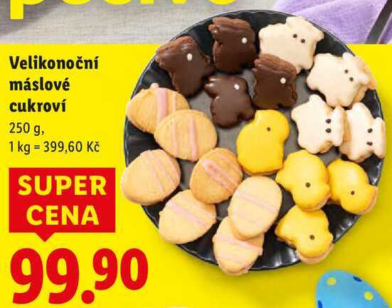 Velikonoční máslové cukroví, 250 g
