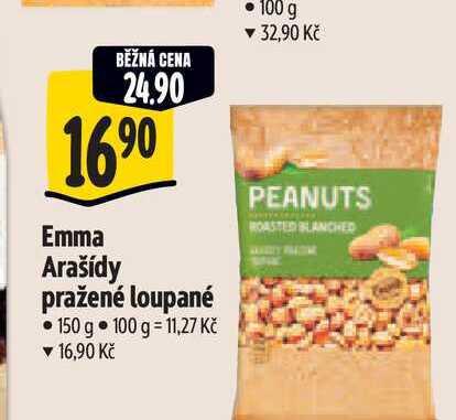   Emma Arašídy pražené loupané  150 g 