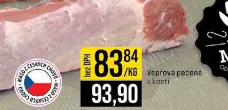Vepřová pečeně 83% s kosti 1kg