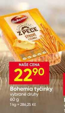 Bohemia tyčinky vybrané druhy 60 g