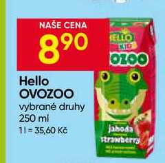 Hello OVOZOO vybrané druhy 250 ml