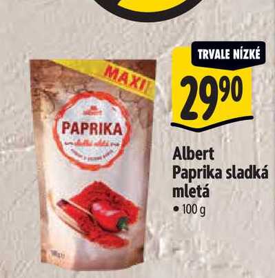  Albert Paprika sladká mletá  100g 