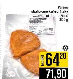 Pajero obalované kuřecí řízky předsmažené 300 g