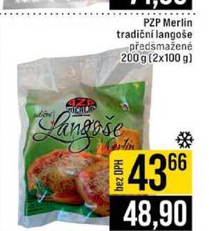 PZP Merlin tradiční langoše předsmažené 200 g (2x100 g)