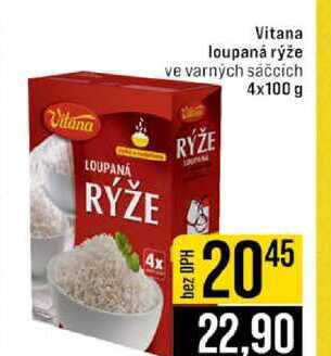 Vitana loupaná rýže ve varných sáčcích 4x100 g 