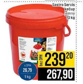 Gastro Servis kečup Jemný 10 kg