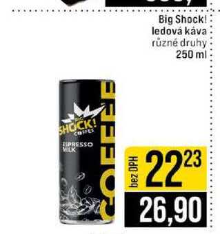 Big Shock! ledová káva různé druhy 250 ml 