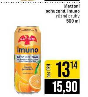 Mattoni ochucená, imuno různé druhy 500 ml 