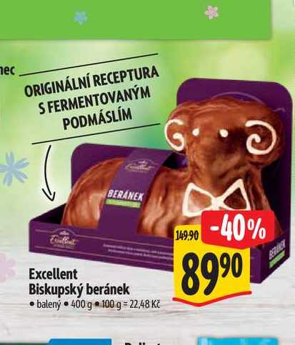  Excellent Biskupský beránek balený 400 g 