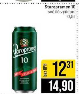 Staropramen 10 světlé výčepni 0,5l 