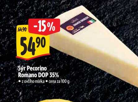   Sýr Pecorino Romano DOP 35%  100 g