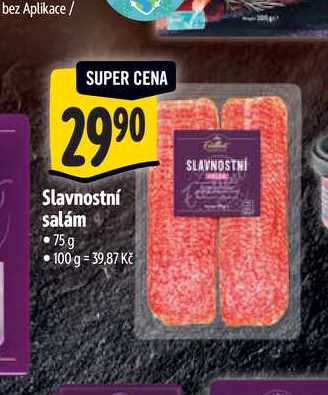  Slavnostní salám 75g  