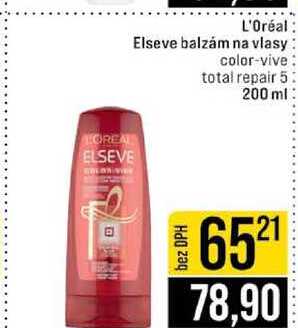 L'Oréal Elseve balzám na vlasy color-vive total repair 5 200 ml