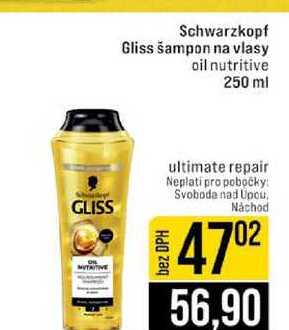 Schwarzkopf Gliss šampon na vlasy oil nutritive 250 ml 