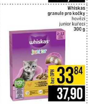 Whiskas granule pro kočky hovēzi junior kuřecí 300 g