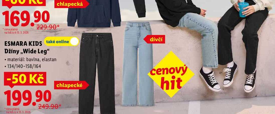 ESMARA KIDS Džíny ,,Wide Leg"