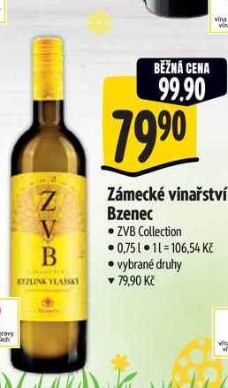 Zámecké vinařství Bzenec 0,75 l