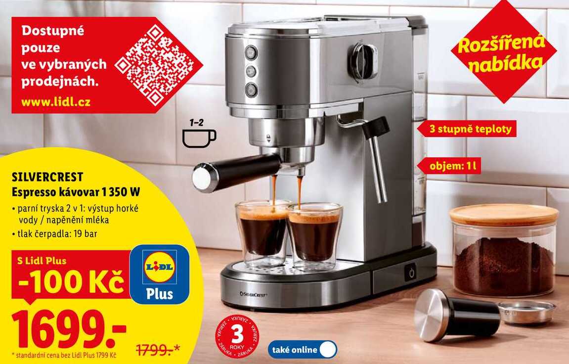 SILVERCREST Espresso kávovar 1350 W 