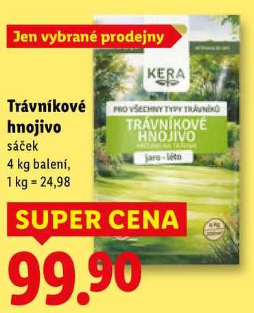 Trávníkové hnojivo, 4 kg 