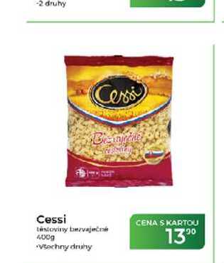 Cessi těstoviny bezvaječné 400g