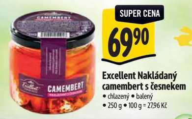 Excellent Nakládaný camembert s česnekem, 250 g