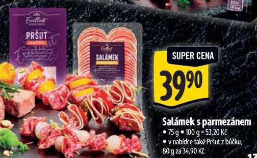 Salámek s parmezánem, 75 g 