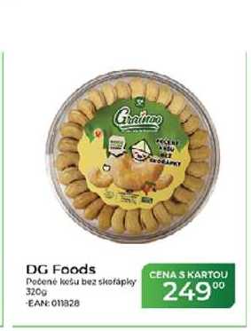 DG Foods Pečené kešu bez skořápky 320g