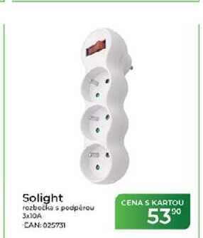 Solight rozbočka s podporou 3x10A
