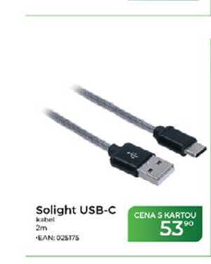 Solight USB-C kabel 2m