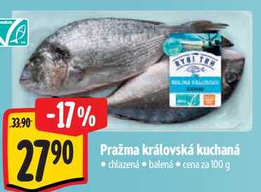 Pražma královská kuchaná, cena za 100 g 