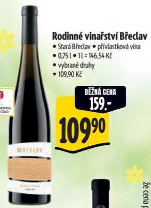 Rodinné vinařství Břeclav Stará Břeclav, 0,75 l 