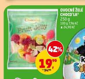 OVOCNÉ ŽELÉ CHOCO'LA, 250 g