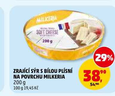 ZRAJÍCÍ SÝR S BÍLOU PLÍSNÍ NA POVRCHU MILKERIA, 200 g