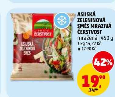 ASIJSKÁ ZELENINOVÁ SMĚS MRAZIVÁ ČERSTVOST, 450 g