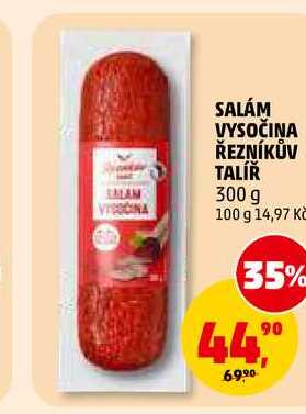 SALÁM VYSOČINA ŘEZNÍKŮV TALÍŘ, 300 g